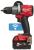 Дриль-шурупокрут акумуляторний MILWAUKEE, M18 ONEDD2-502X, 135Нм (+заряд.прис., 2акум. Х5Аг, HDкейс)