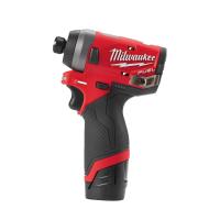 Гвинтокрут акумуляторний 1/4" HEX MILWAUKEE, M12 FID-202X, 147Нм (+ заряд.пристрій, 2 акум.Х 2Аг, HD