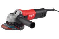 Шліфмашина кутова MILWAUKEE, AG 800-125 EK, 800Вт, діаметр 125мм ( + захисний кожух, гайка, бічна рукоятка, кабель, ключ)