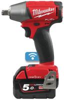 Гайкокрут акумуляторний 1/2" MILWAUKEE, M18 ONEIWF12-502X, 300Нм (+ заряд.пристрій, 2 акум.Х 5Аг, HD