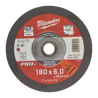 Диск зачисний по металу MILWAUKEE, SG 27/180х6 PRO+, Ø180мм