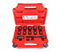 Набір головок ShW 1/2 -10, 12, 13, 14, 15, 17, 19, 21, 22 и 24 мм - 13 шт. MILWAUKEE, пластиковий кейс