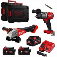 Набір інстр.акум. MILWAUKEE, M18FPP2Y2-503X (FPD2, FSAG125X, + зар.пр., 3 акум.Х 5Аг, 2 Х HD кейс)