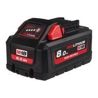 Акумулятор Li-Ion HIGH OUTPUT MILWAUKEE, M18 HB8 (8Аг)