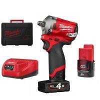 Гайкокрут акумуляторний 3/8" MILWAUKEE, M12 FIW38-422X, 339 Нм, (+ заряд. пристрий, 1 акум.Х 2Аг, 1