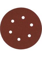 Шліфувальний папір MILWAUKEE Ø150/6 HL, зерно 40, (10шт)