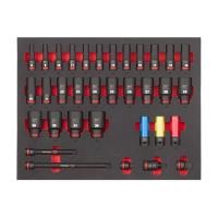 Набор торцевых головок 1/2" ударных длинных 34ед MILWAUKEE