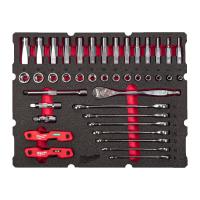 Набор торцевых головок 3/8" 55 ед PACKOUT MILWAUKEE