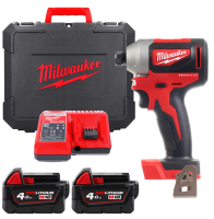 Гвинтокрут акумуляторний 1/4" HEX MILWAUKEE, M18 CBLID-402C, 180Нм