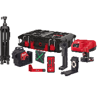 Нівелір лазерний 3D акумуляторний MILWAUKEE, M12 3PLKIT-401P (+зар. прист.,1акум.Х4Аг, кейс PACKOUT)