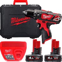 Аккумуляторная дрель-шуруповерт, крут. мом. 38 Нм, MILWAUKEE M12 BPD-402C 4933441935