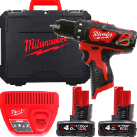 Дрель-шуруповерт, крут. мом. 38 Нм, MILWAUKEE M12 BDD-402C 4933441925