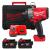 Гайкокрут акумуляторний 1/2'' MILWAUKEE, M18 FHIW2P12-502X, з піном, 1491Нм (+зар.пр., 2ак.Х 5Аг, HDкейс)