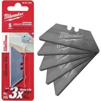 Леза змінні трапецієподібні MILWAUKEE закругленние 5 штук 48221934