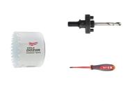 Набір електрика 3пр., (HOLEDOZER CARBIDE 68мм, тримач, викрутка VDE Ph 2х100)