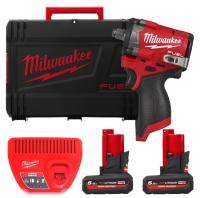 Гайковерт високомоментний MILWAUKEE 1/2" (746 Нм) M12 FCIWF12G3-502X (+2 акумулятори, зарядний пристрій, HD кейс)