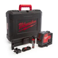 Нівелір лазерний лінійний акумуляторний MILWAUKEE, L4 CLL-301C (+micro-USB,1акум.Х3Аг,кейс)