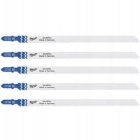 Полотна для лобзика T718AF Bi-Metal MILWAUKEE, 155мм/ крок зуба 1,0мм, (5шт), (універсальні)