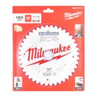 Диск пиляльний PFTE MILWAUKEE, діаметр 190х30х2,4мм, 40 зуб.