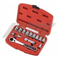 Набор головок со сквозным отверстием 1/4", 3/8" 14ед