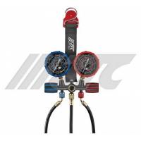 Устройство для заправки автокондиционера с магнитным ремнем