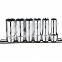 Набор головок торцевых средней глубины 3/8" 6гр.8-14мм 6ед.