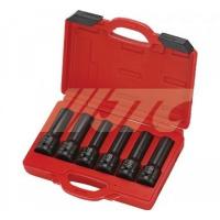 Набор головок ударных TORX E18, E20, E22, E24, 17мм, 19мм 3/4" 6ед.