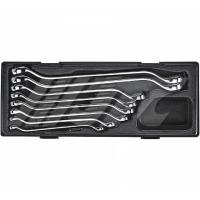 Набор ключей накидных 8-24мм., 45гр., зеркальная полировка, 8ед.